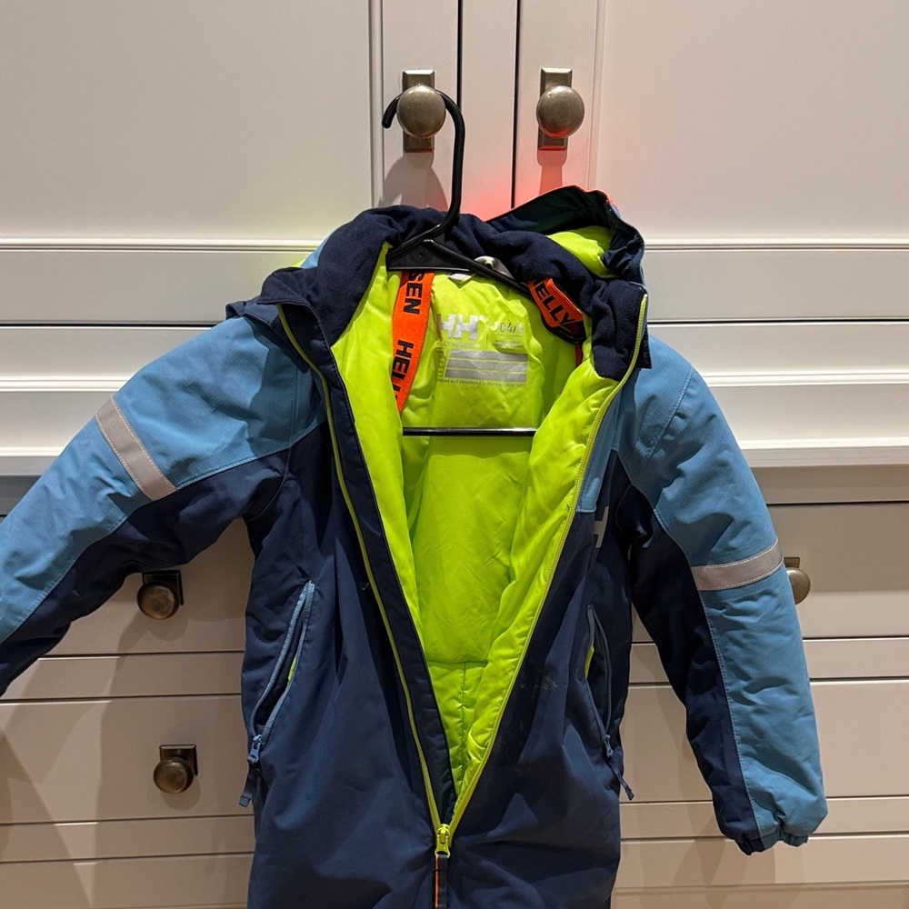 Helly Hansen Navy and Lime Jacket